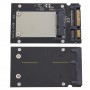 Adaptor mSATA la SATA  - Mini Pcie PCI-E mSATA SSD to 2.5" SATA3 Convertor mSATA-SATA Adapter Card Black 